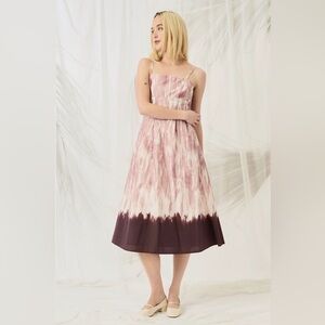 NWT Pleated Poplin Artistic Dress